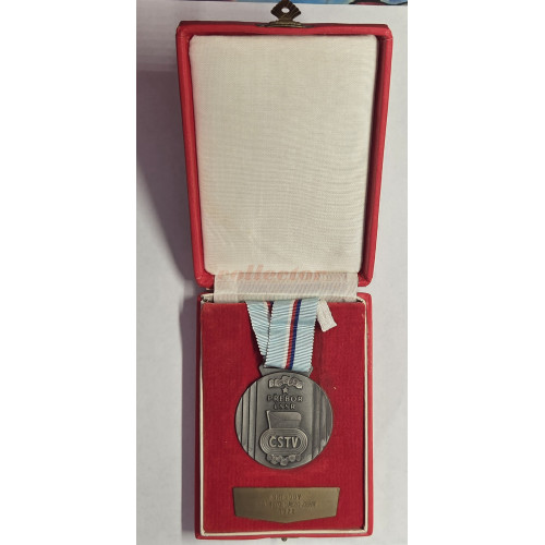 Medaile Přebor ČSSR ČSTV Skiboby III. místo sjezd ženy 1972