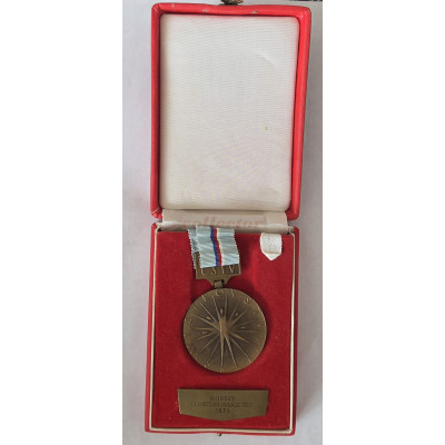 Medaile Mistrovství ČSSR ČSTV Skiboby III. místo kombinace ženy 1972