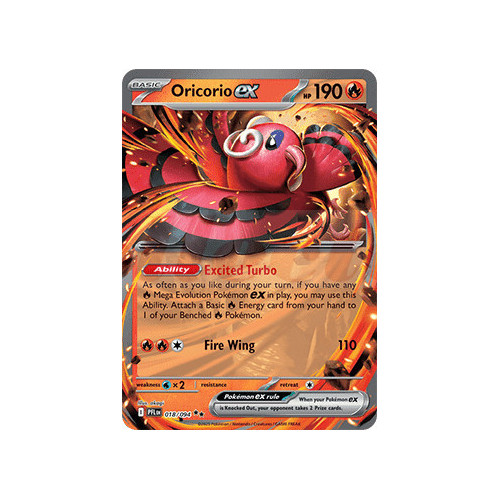 Scarlet&Violet - PFL Pokémon - 018/094 Oricorio ex